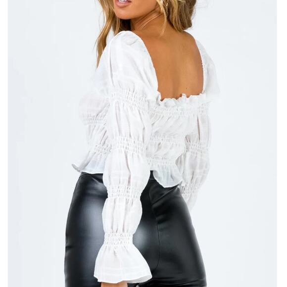 Princess Polly White Jolee Crop Top - Picture 7 of 9